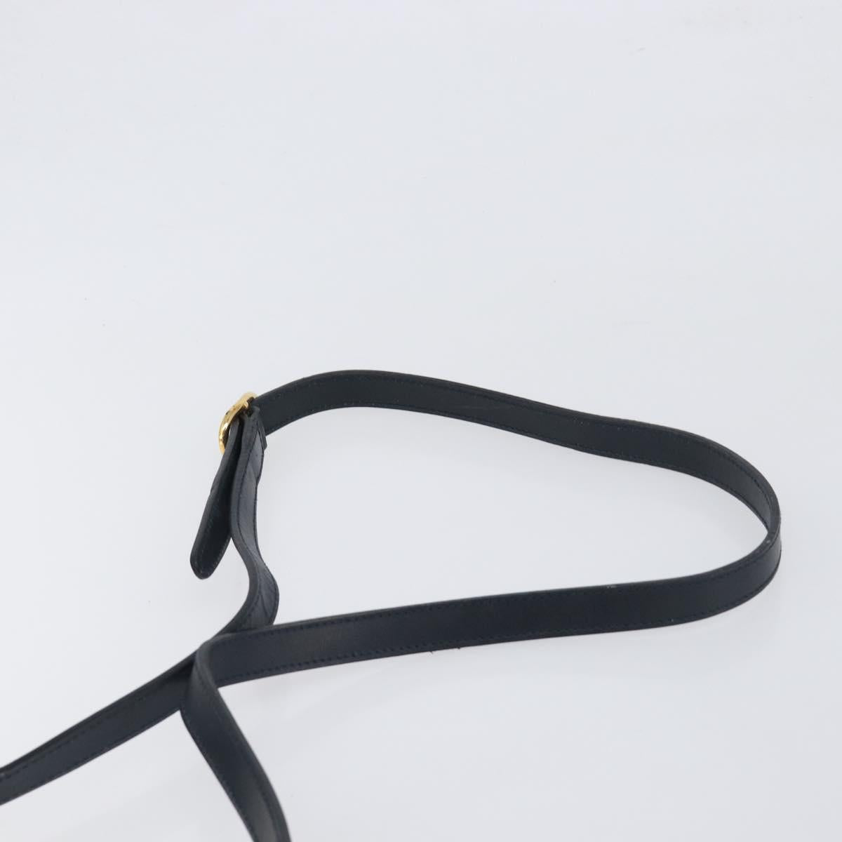 GUCCI Micro GG Supreme Shoulder Bag PVC Navy Gold 001 101 4425 Auth BA15271