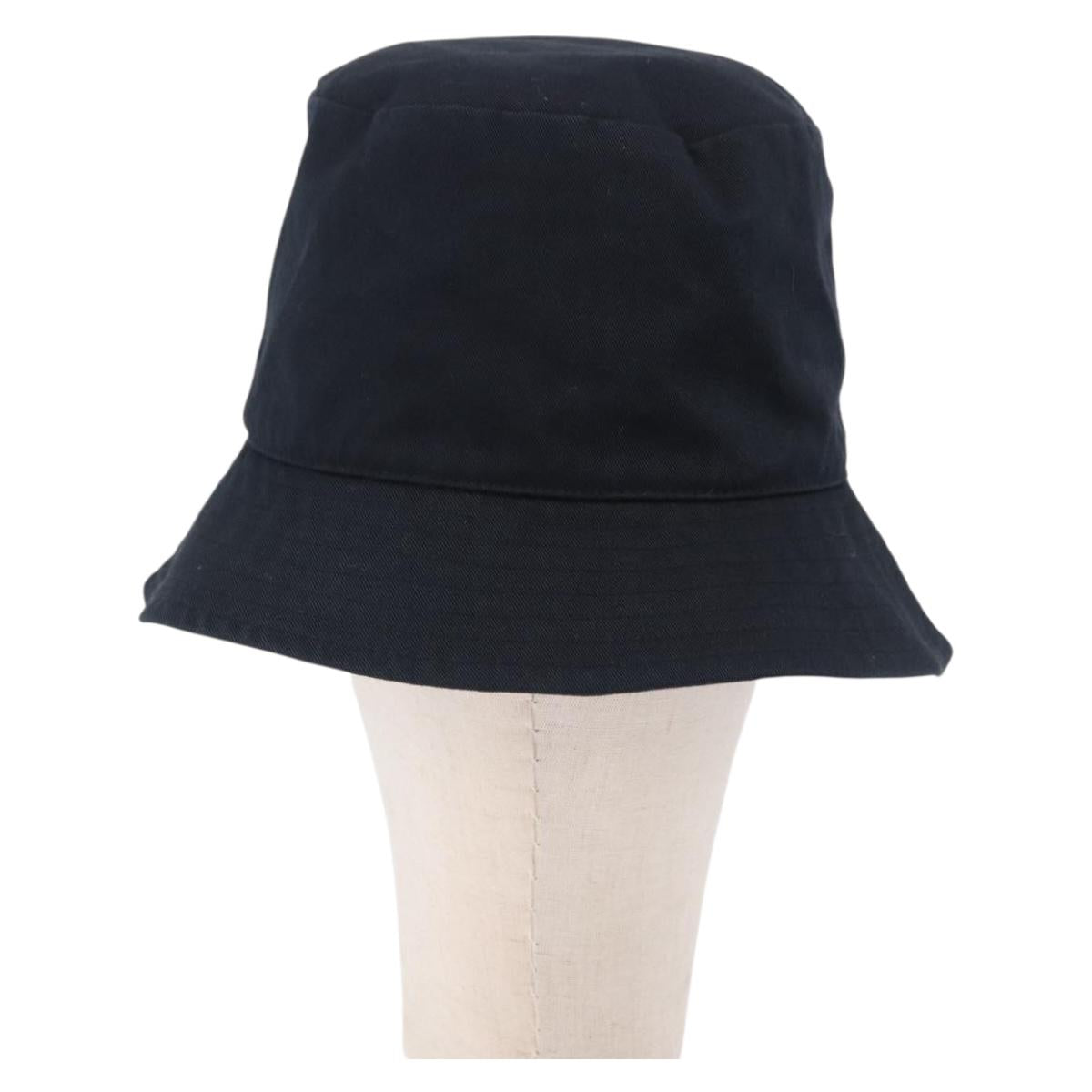 CELINE Bucket Hat Cotton M Black Auth BA15276M