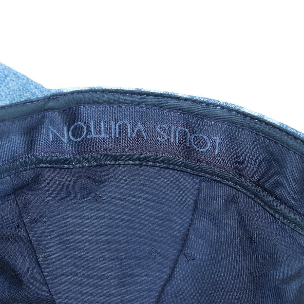 LOUIS VUITTON Casquette Infinity Dot Hat Denim Blue M7062M LV Auth BA15279M