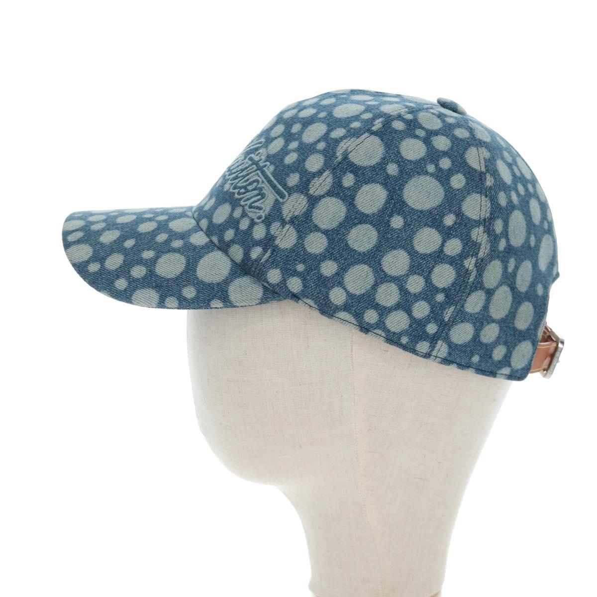 LOUIS VUITTON Casquette Infinity Dot Hat Denim Blue M7062M LV Auth BA15279M