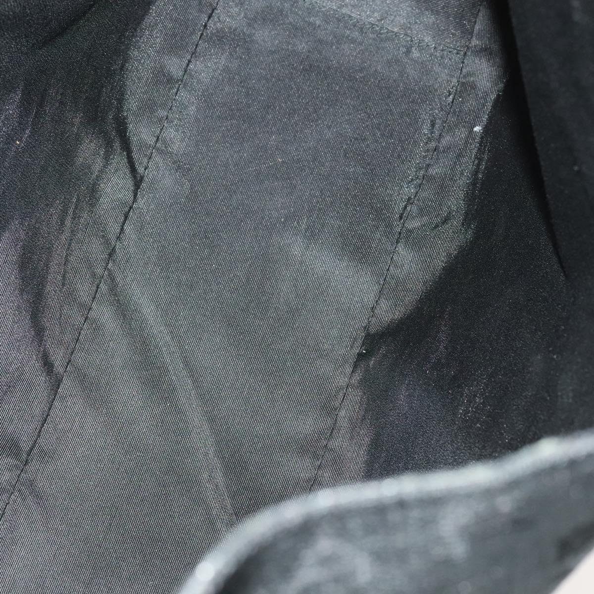 BVLGARI Logo Mania Shoulder Bag Canvas Black Auth BA1529