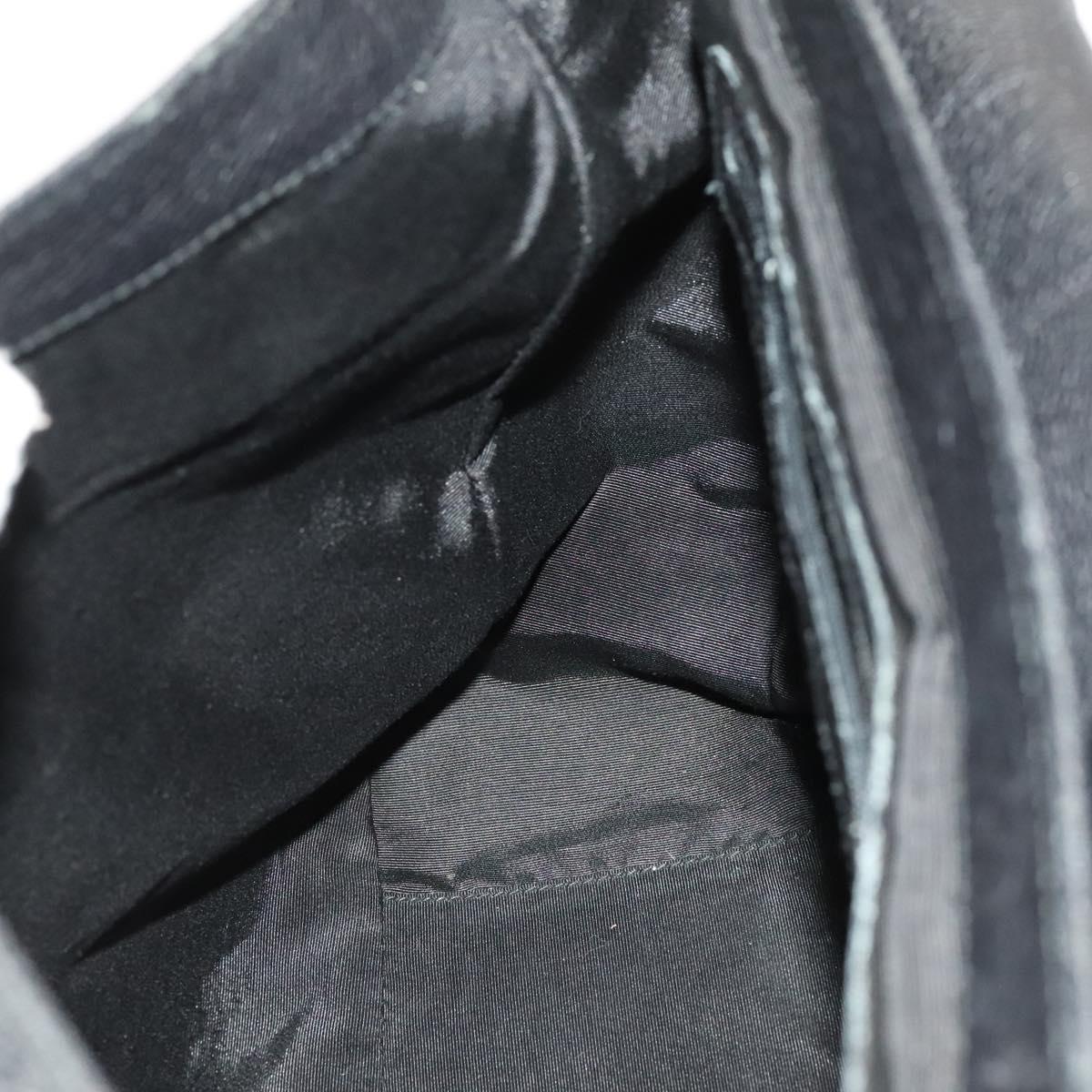 BVLGARI Logo Mania Shoulder Bag Canvas Black Auth BA1529