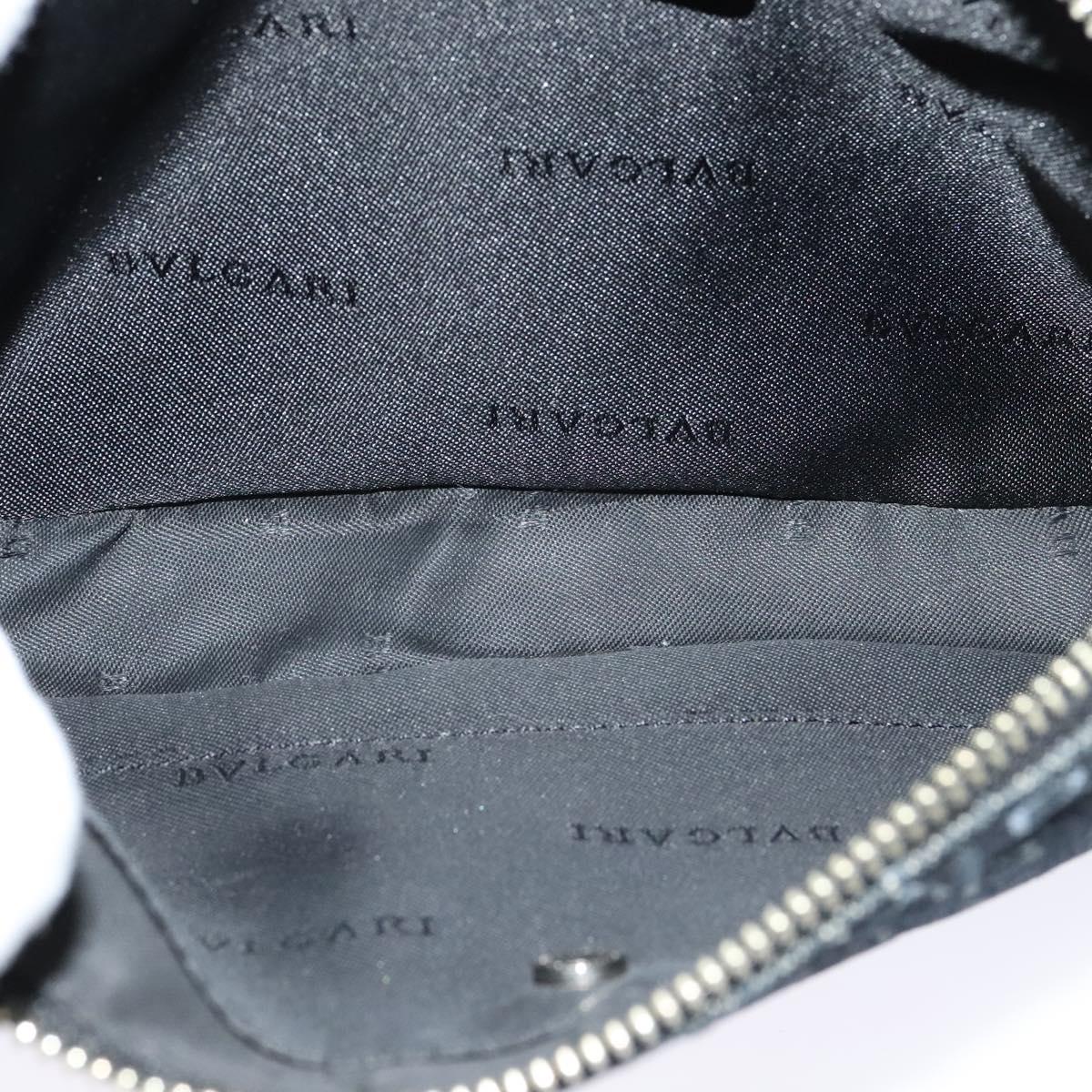 BVLGARI Logo mania Shoulder Bag Canvas Black Auth BA153