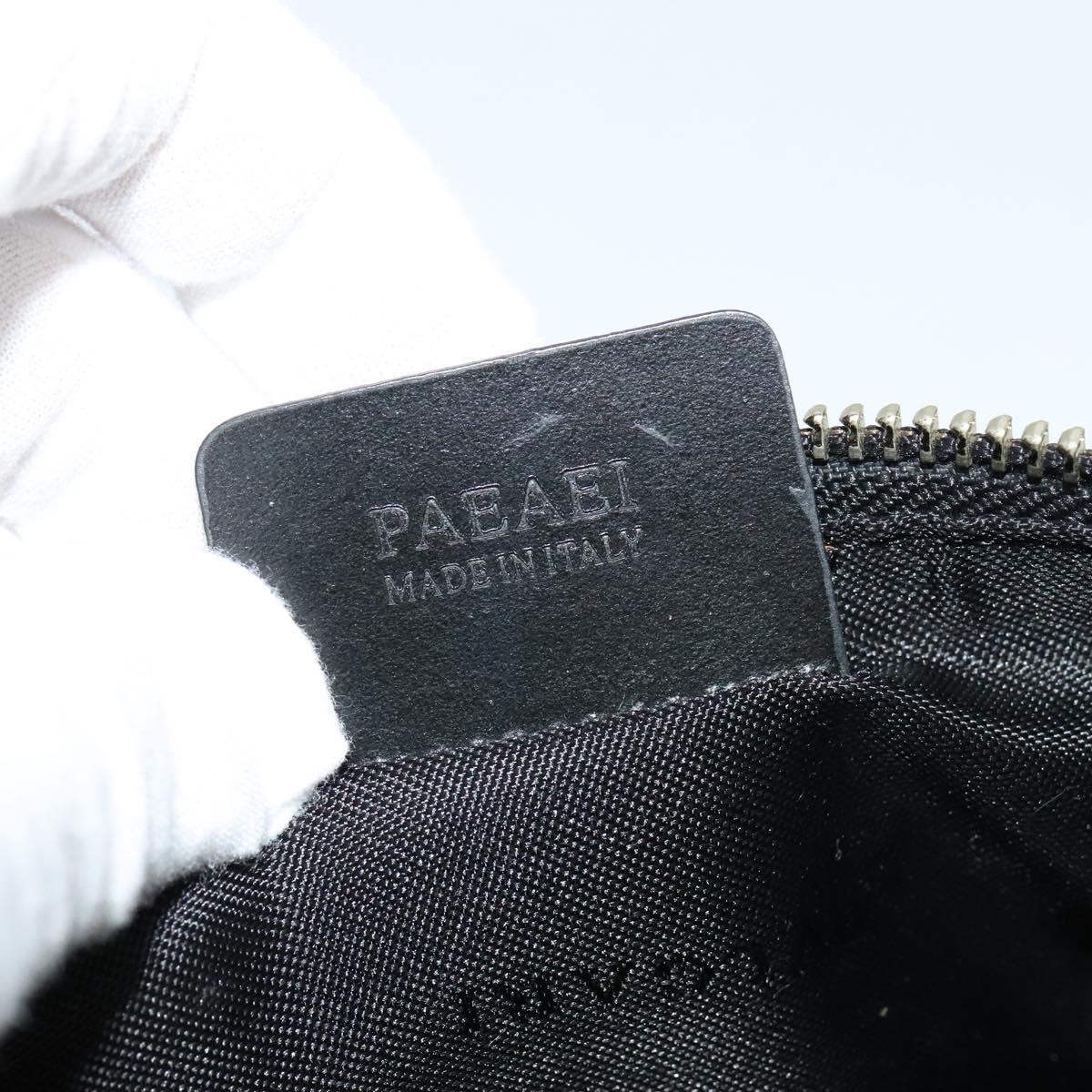 BVLGARI Logo mania Shoulder Bag Canvas Black Auth BA153