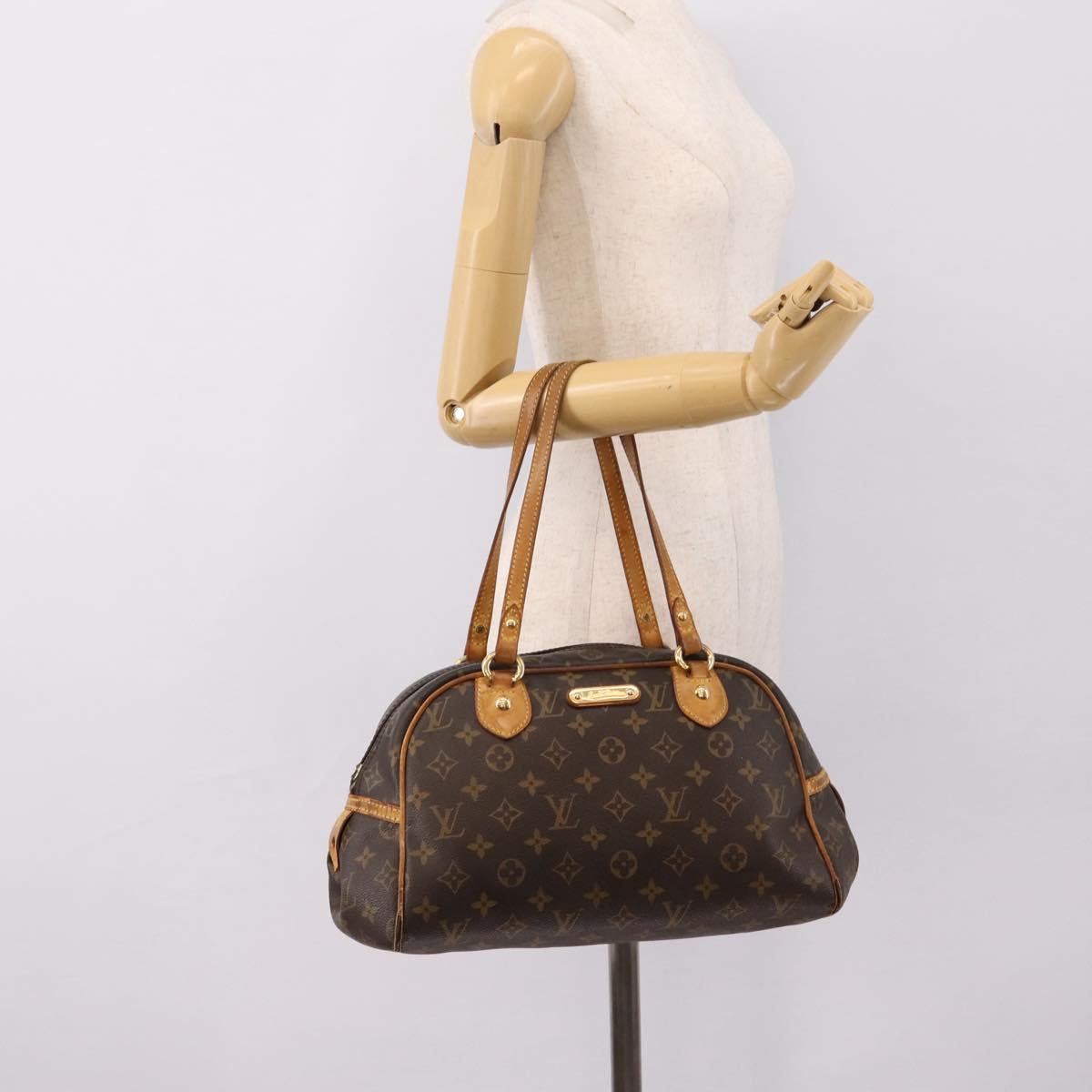 LOUIS VUITTON Monogram Montorgueil PM Hand Bag M95565 LV Auth BA15305