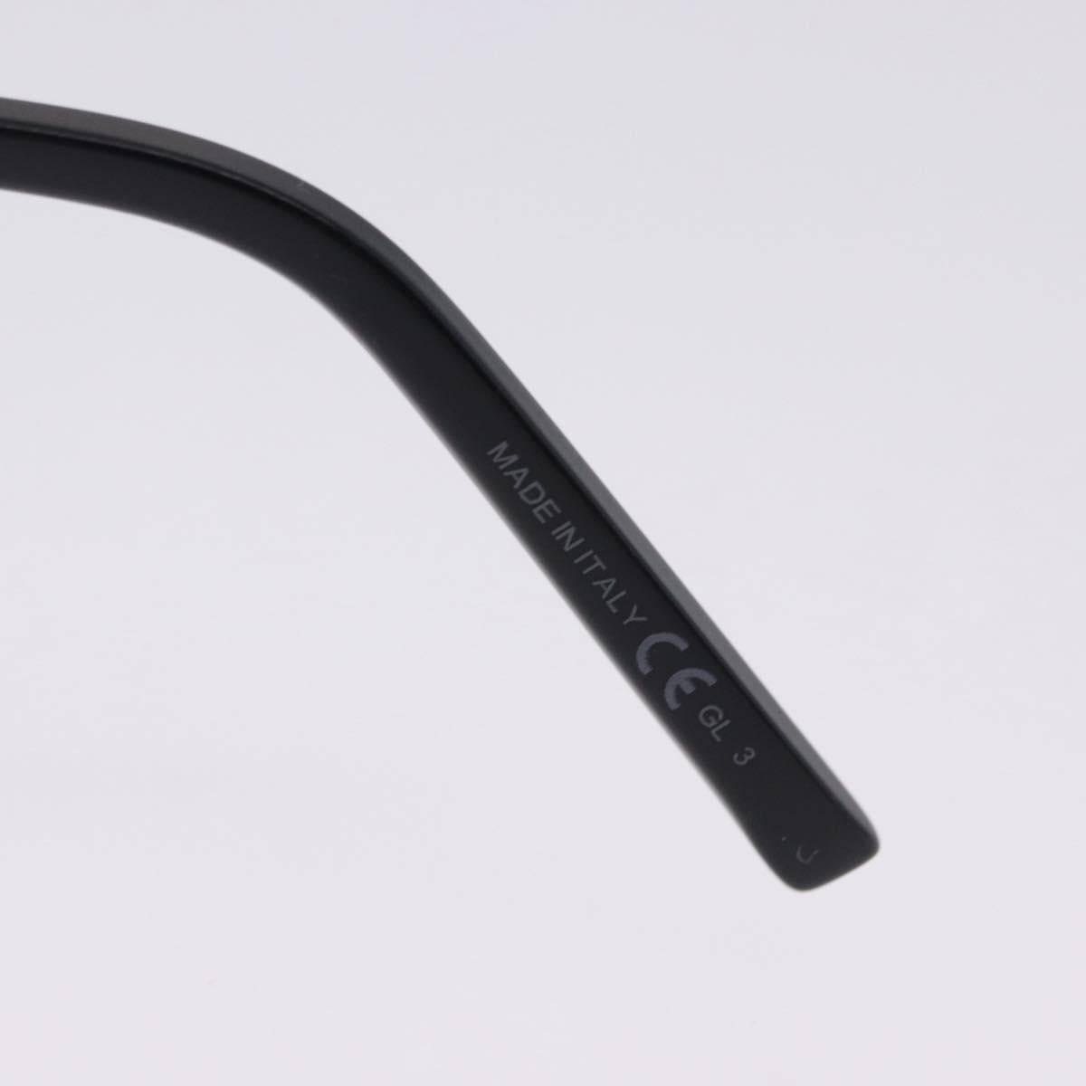 SAINT LAURENT Sunglasses Plastic Black Silver Auth BA15311