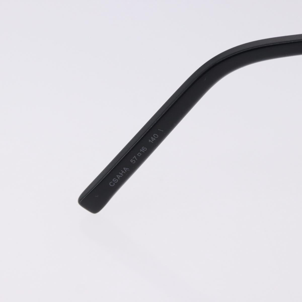 SAINT LAURENT Sunglasses Plastic Black Silver Auth BA15311