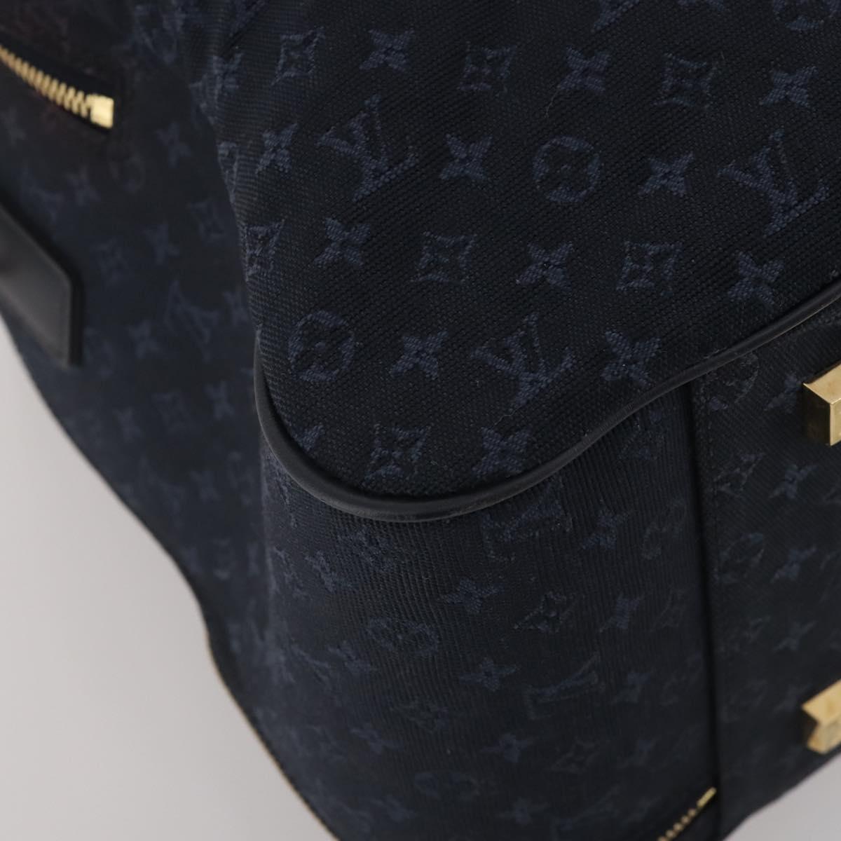 LOUIS VUITTON Monogram Mini Claudine Boston Bag TST Blue M42331 LV Auth BA15312