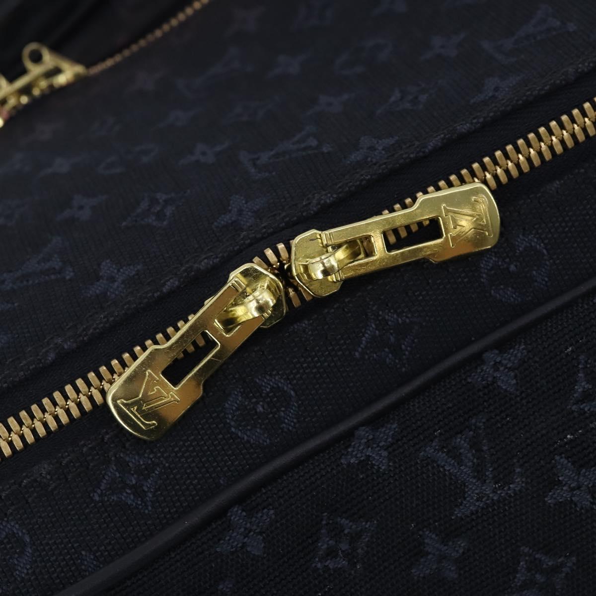 LOUIS VUITTON Monogram Mini Claudine Boston Bag TST Blue M42331 LV Auth BA15312