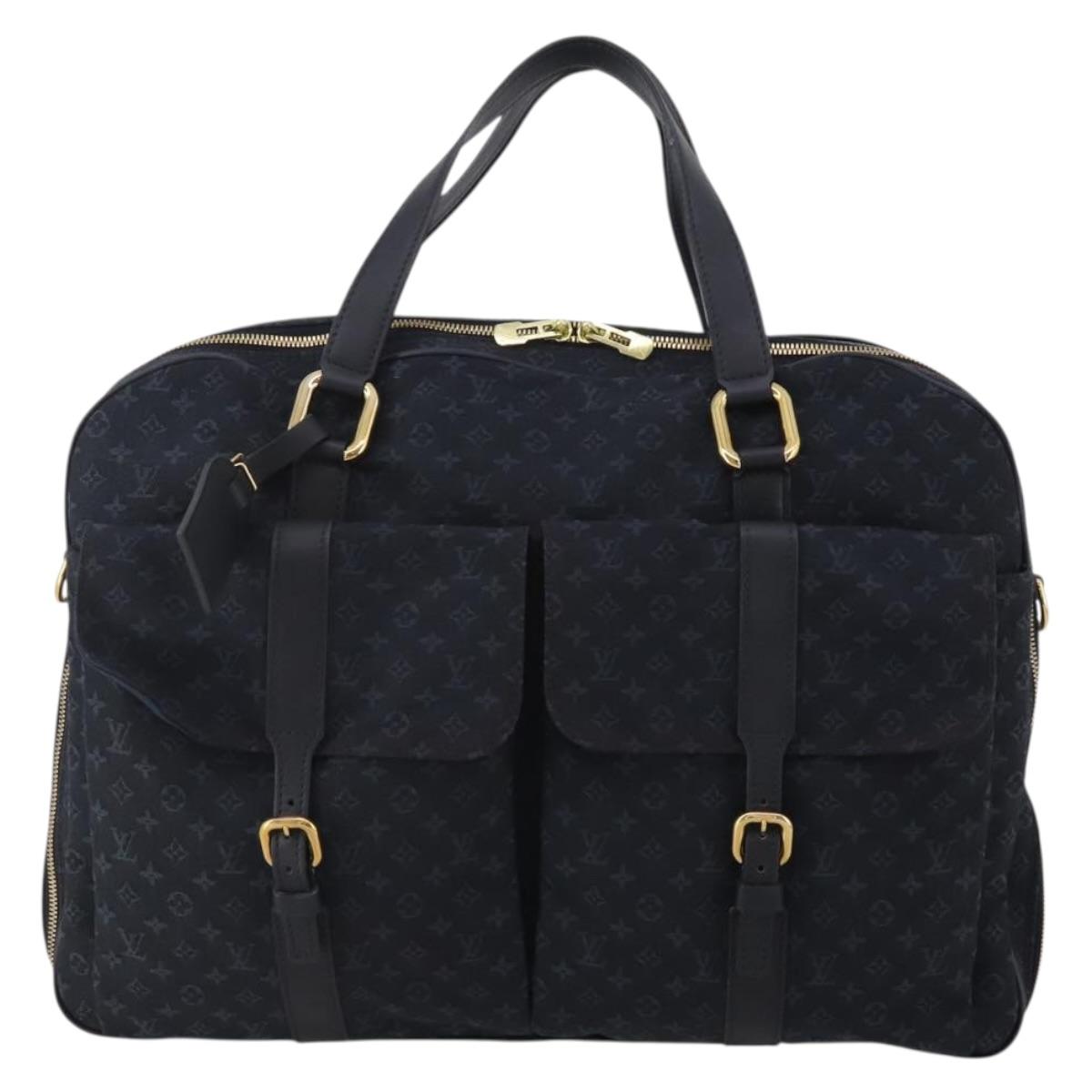 LOUIS VUITTON Monogram Mini Claudine Boston Bag TST Blue M42331 LV Auth BA15312