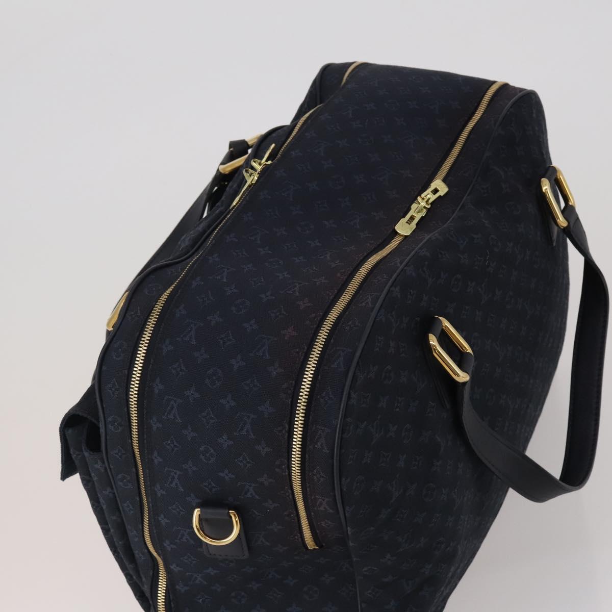 LOUIS VUITTON Monogram Mini Claudine Boston Bag TST Blue M42331 LV Auth BA15312
