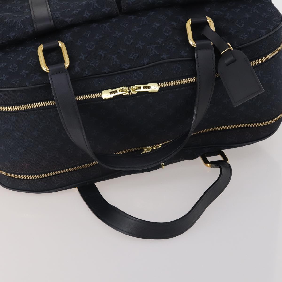 LOUIS VUITTON Monogram Mini Claudine Boston Bag TST Blue M42331 LV Auth BA15312