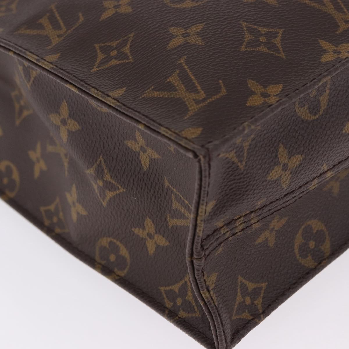 LOUIS VUITTON Monogram Sac Plat Hand Bag M51140 LV Auth BA15315V