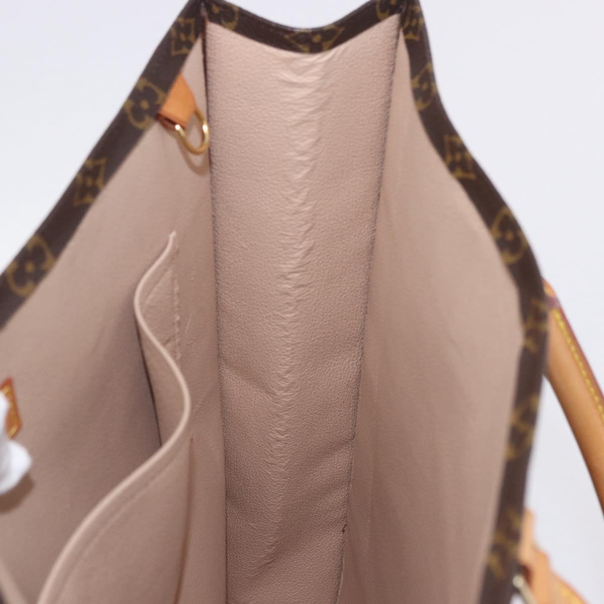 LOUIS VUITTON Monogram Sac Plat Hand Bag M51140 LV Auth BA15315V