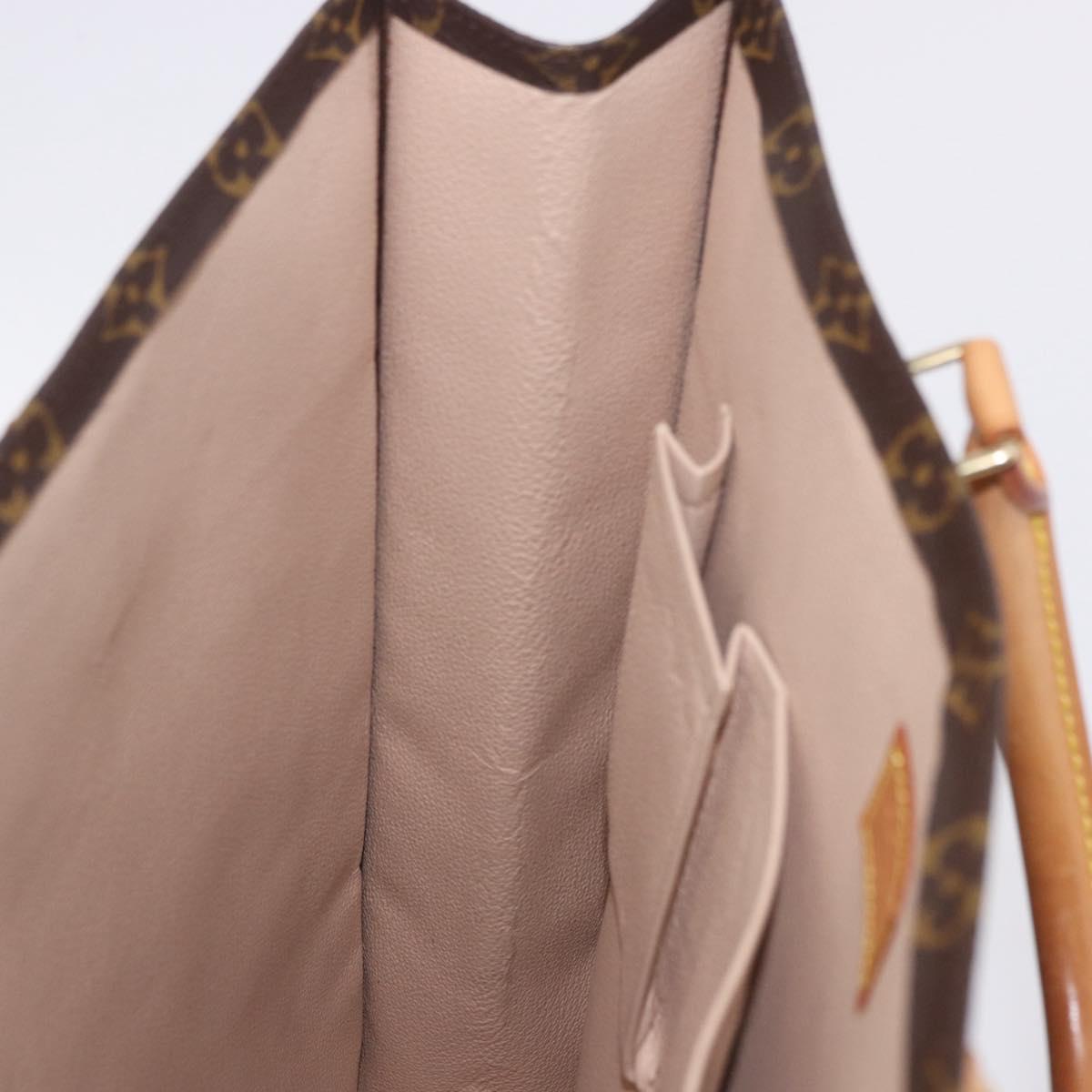 LOUIS VUITTON Monogram Sac Plat Hand Bag M51140 LV Auth BA15315V