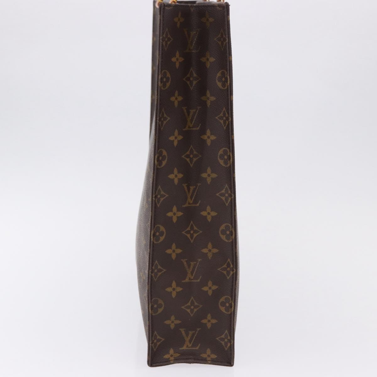 LOUIS VUITTON Monogram Sac Plat Hand Bag M51140 LV Auth BA15315V