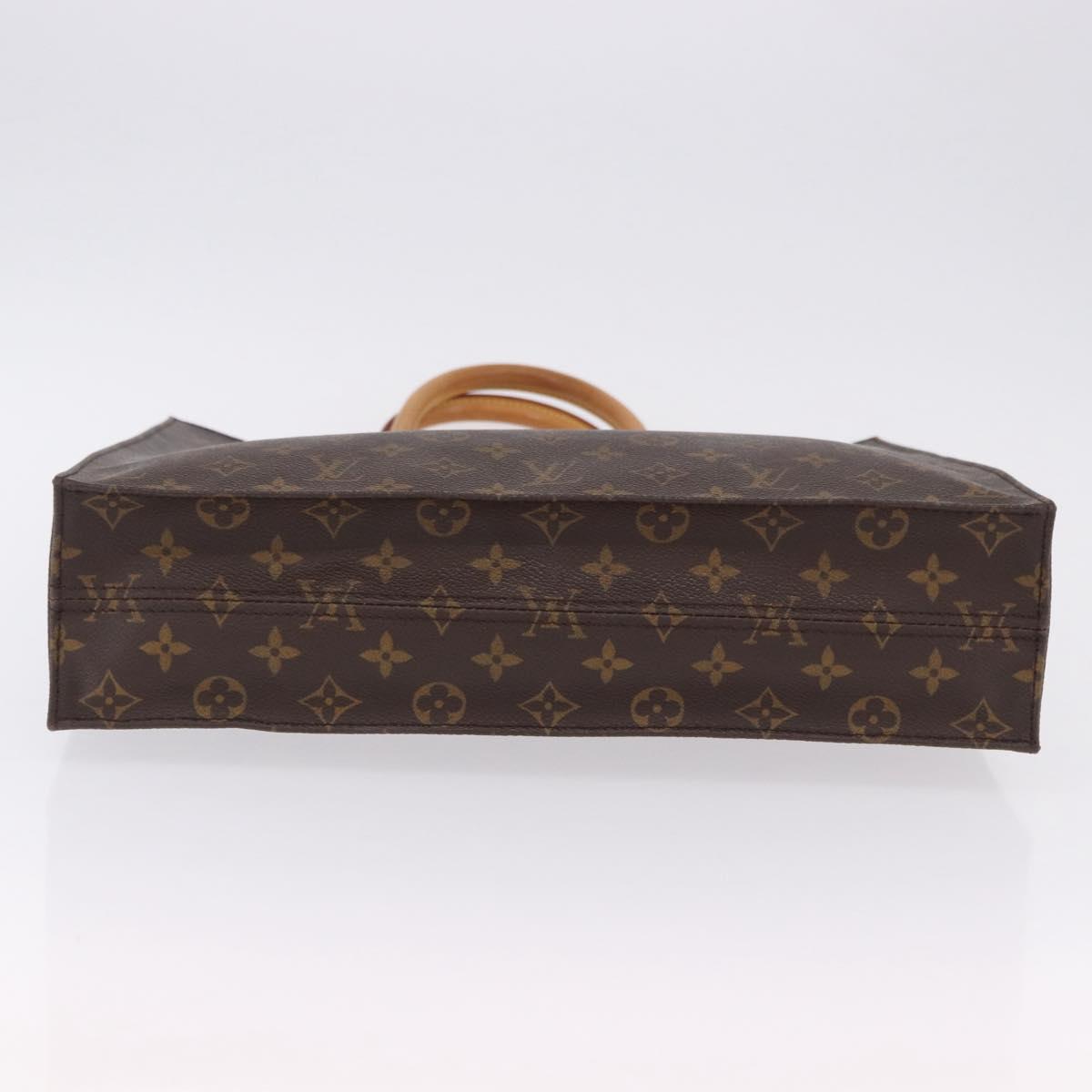 LOUIS VUITTON Monogram Sac Plat Hand Bag M51140 LV Auth BA15315V