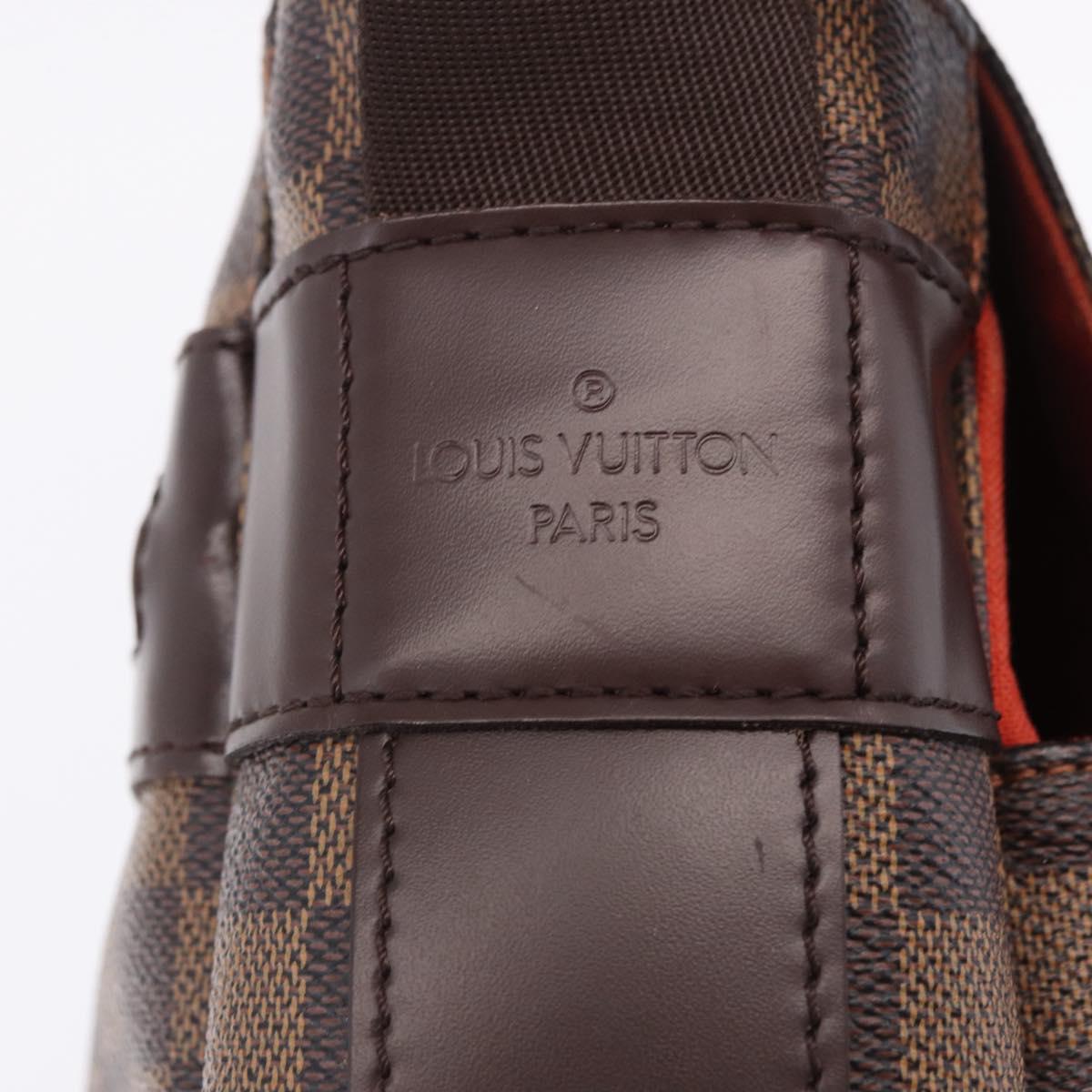 LOUIS VUITTON Damier Ebene Bastille Shoulder Bag N45258 LV Auth BA15323