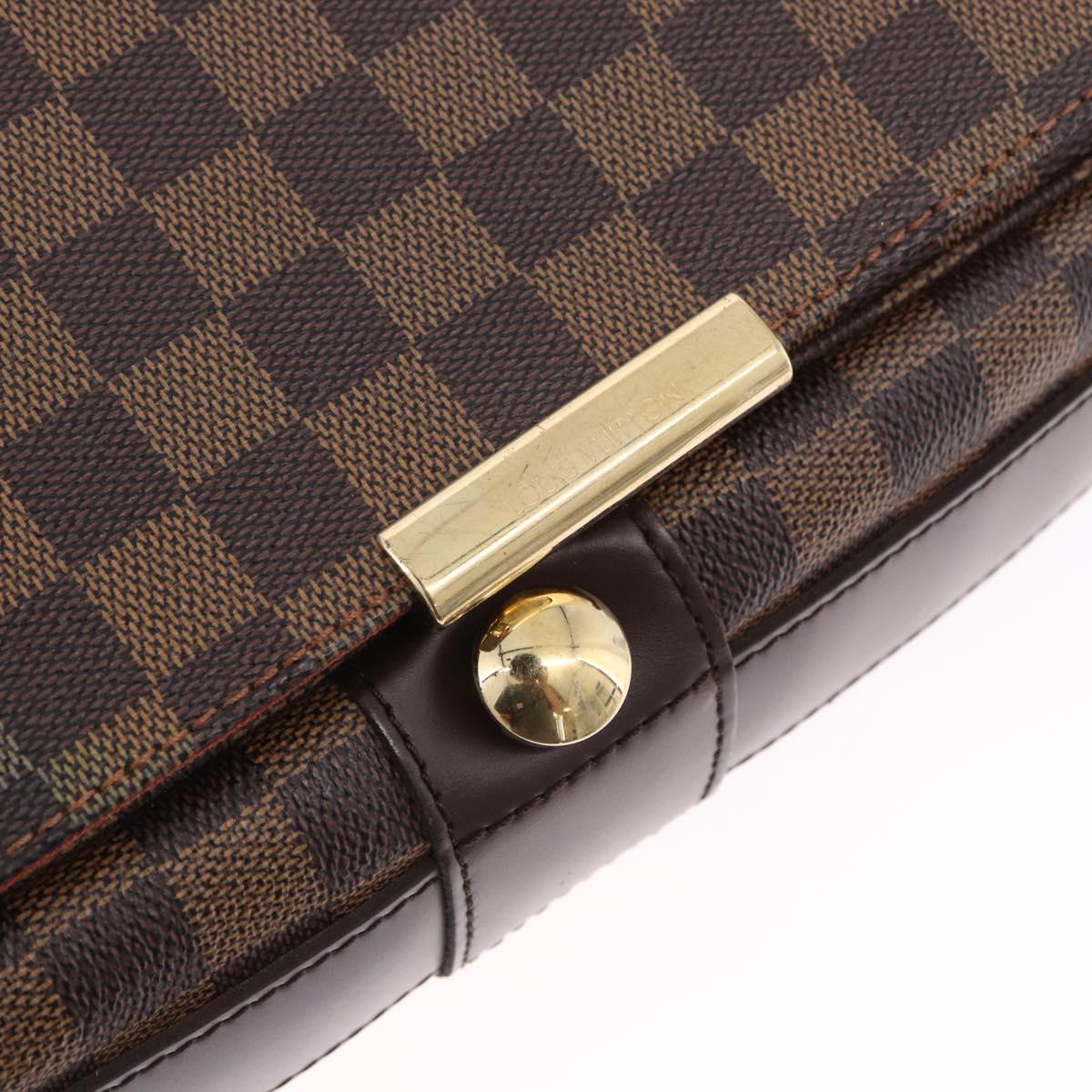 LOUIS VUITTON Damier Ebene Bastille Shoulder Bag N45258 LV Auth BA15323