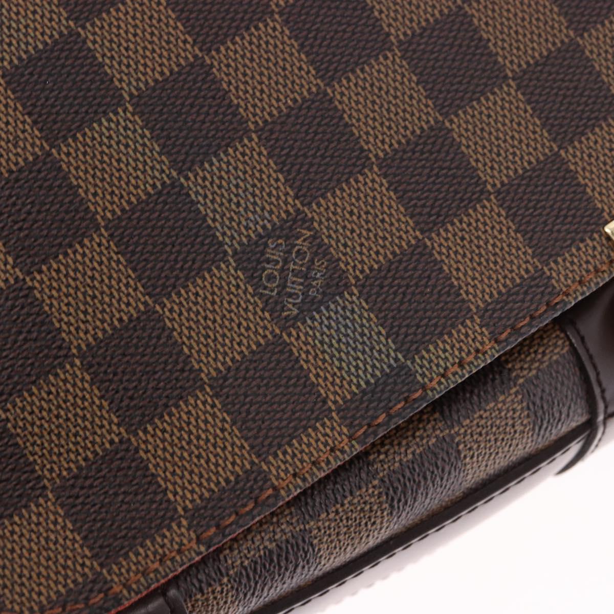 LOUIS VUITTON Damier Ebene Bastille Shoulder Bag N45258 LV Auth BA15323