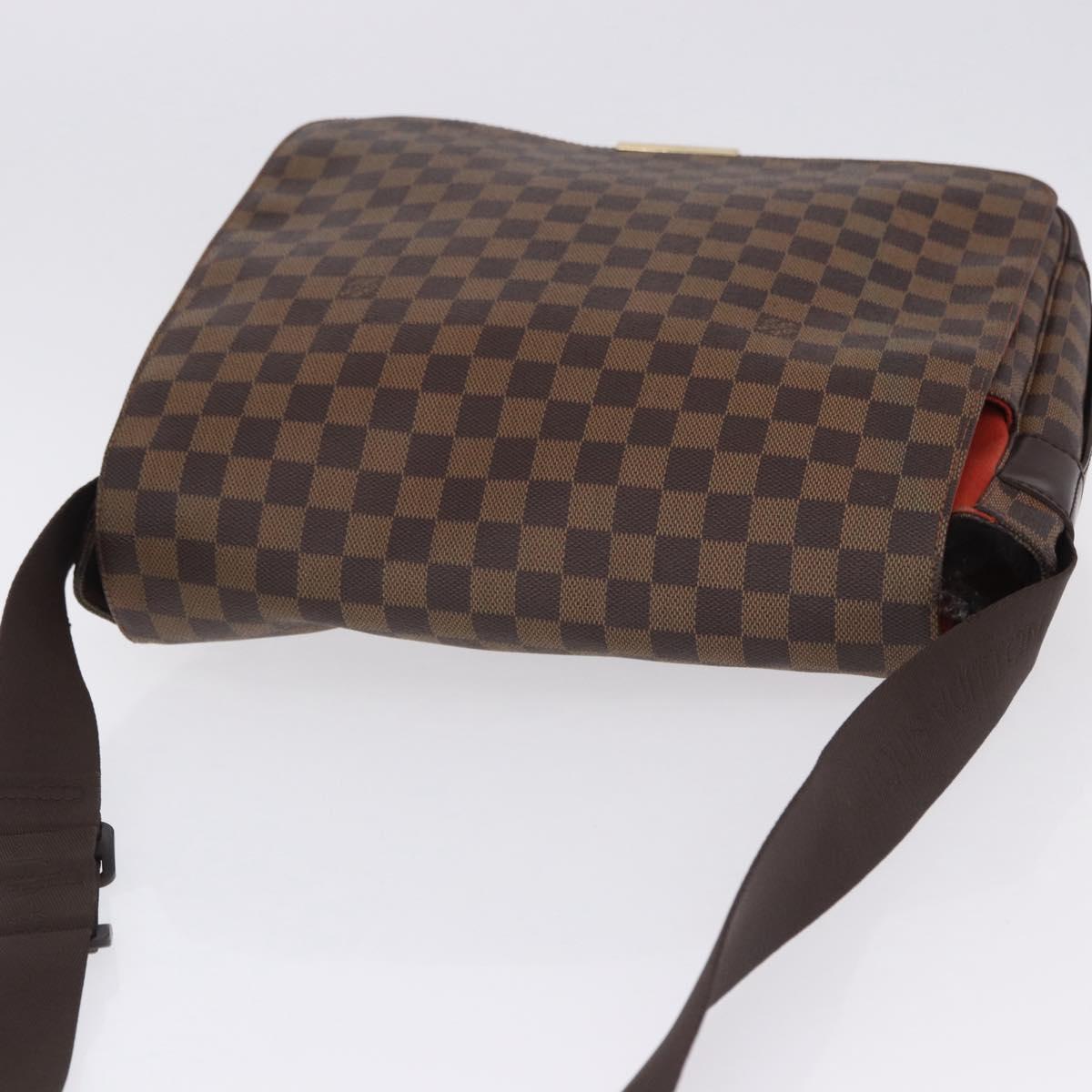 LOUIS VUITTON Damier Ebene Bastille Shoulder Bag N45258 LV Auth BA15323