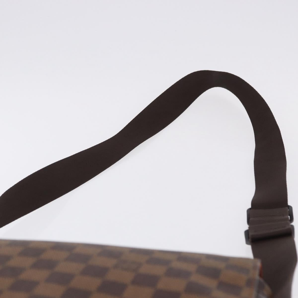 LOUIS VUITTON Damier Ebene Bastille Shoulder Bag N45258 LV Auth BA15323