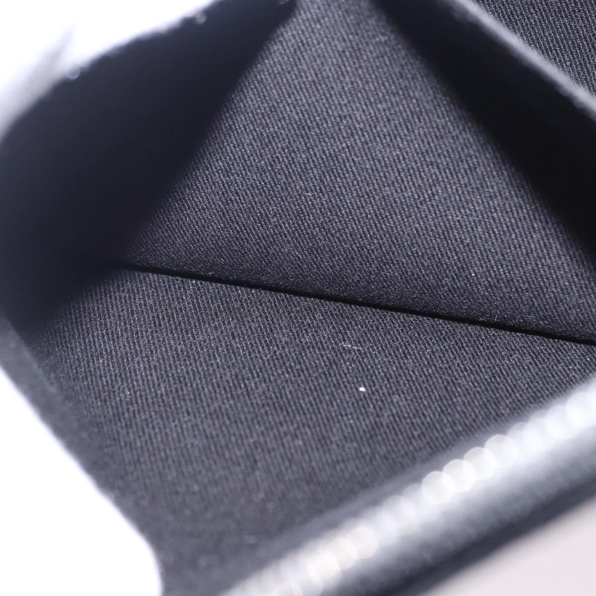 Berluti Clutch Bag Leather Black Silver Auth BA15332A