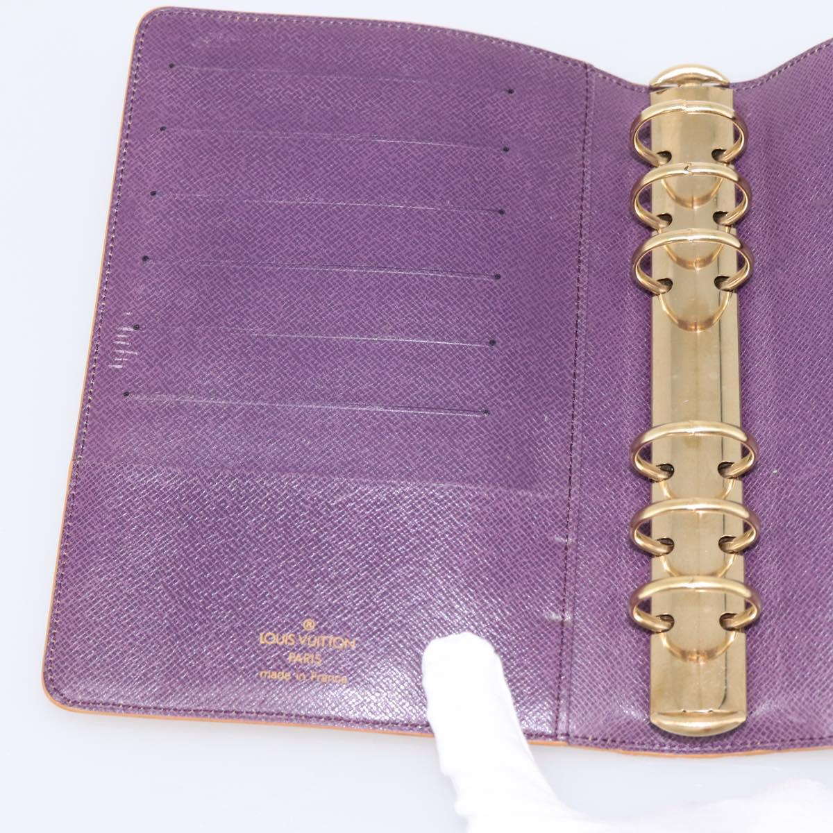 LOUIS VUITTON Epi Agenda MM Day Planner Cover Yellow R20049 LV Auth BA15337