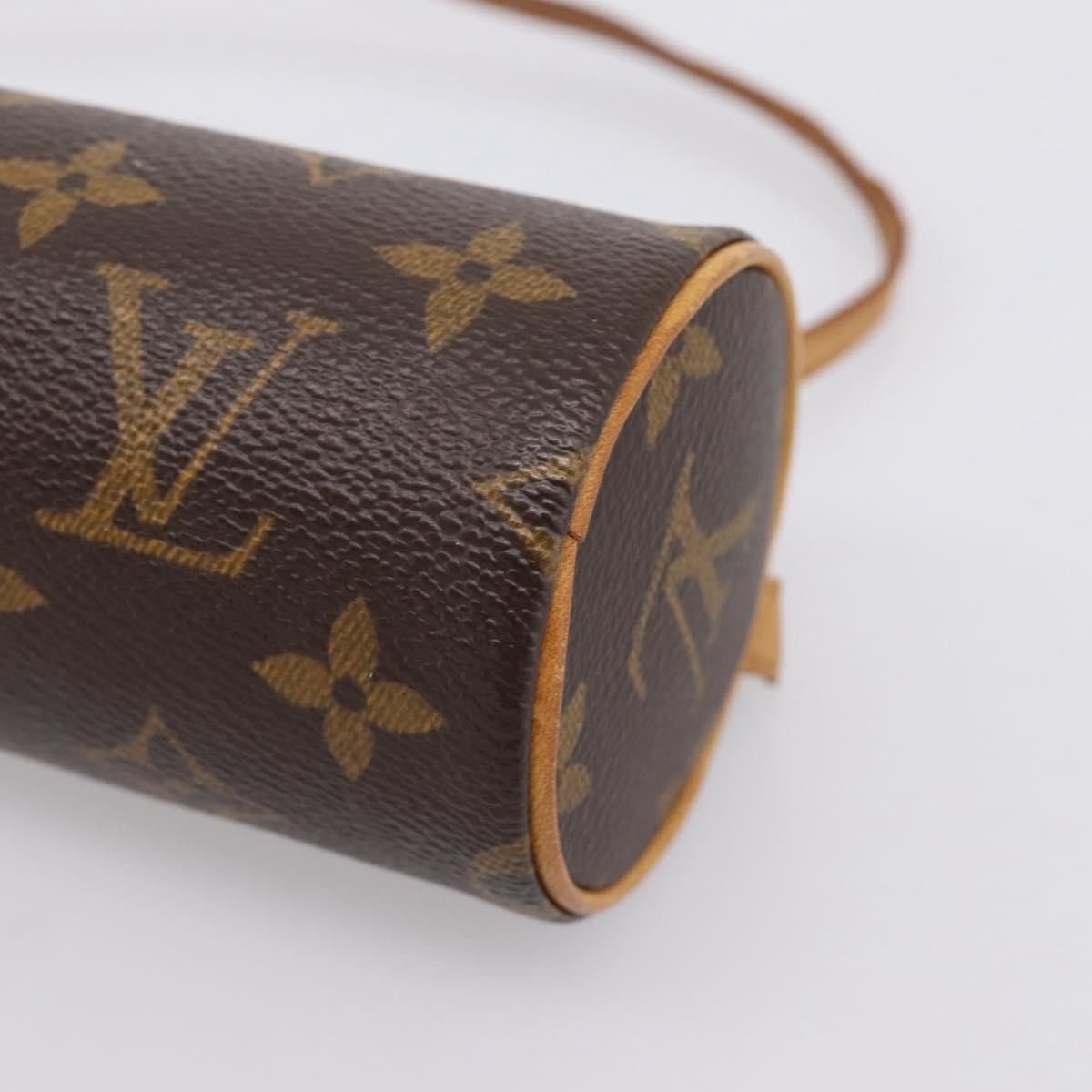 LOUIS VUITTON Monogram Papillon Pouch LV Auth BA15340