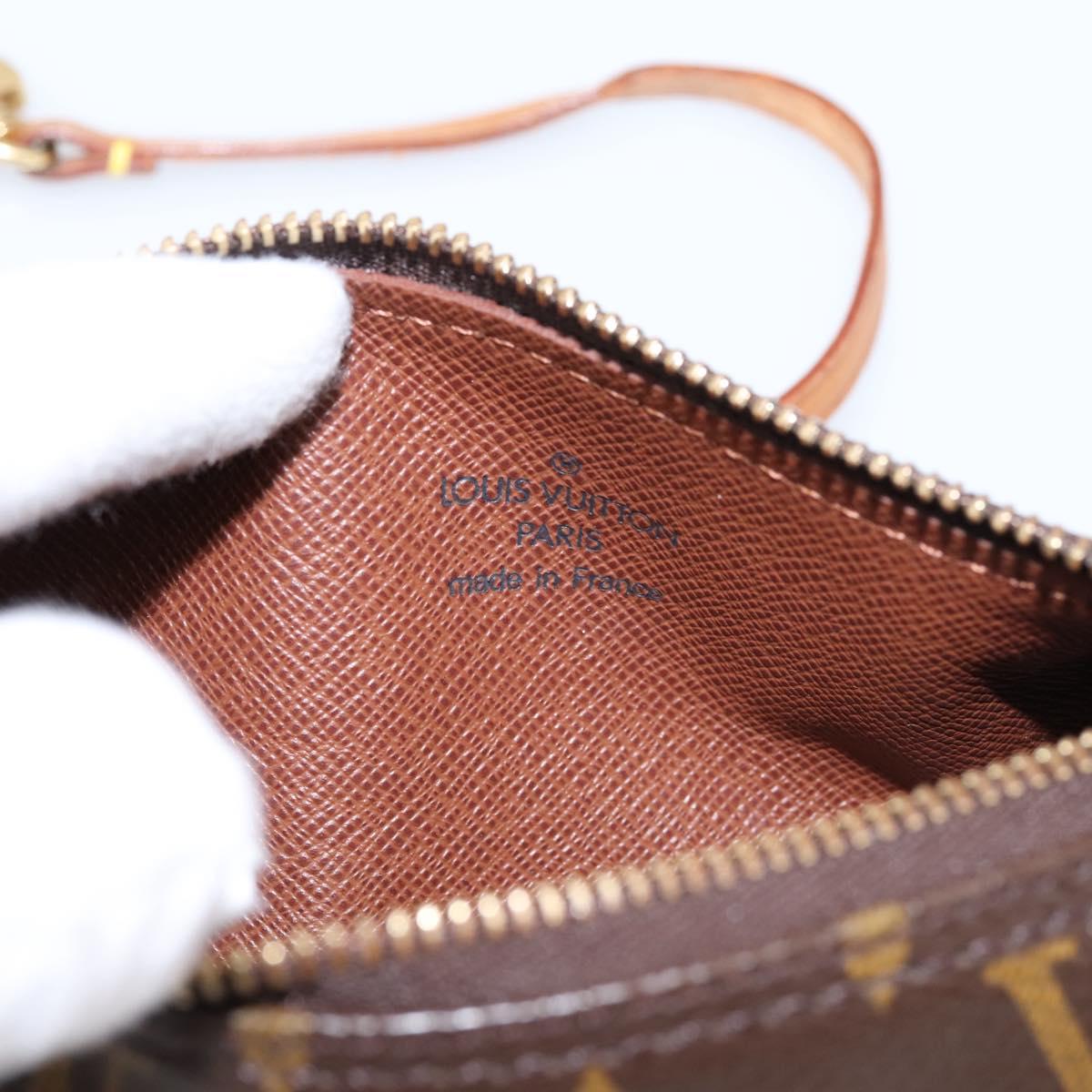 LOUIS VUITTON Monogram Papillon Pouch LV Auth BA15340