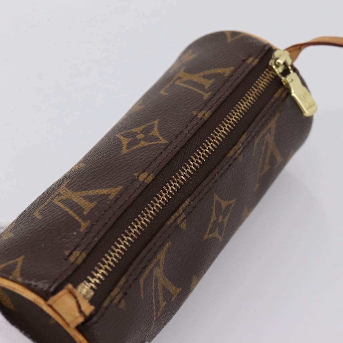 LOUIS VUITTON Monogram Papillon Pouch LV Auth BA15340