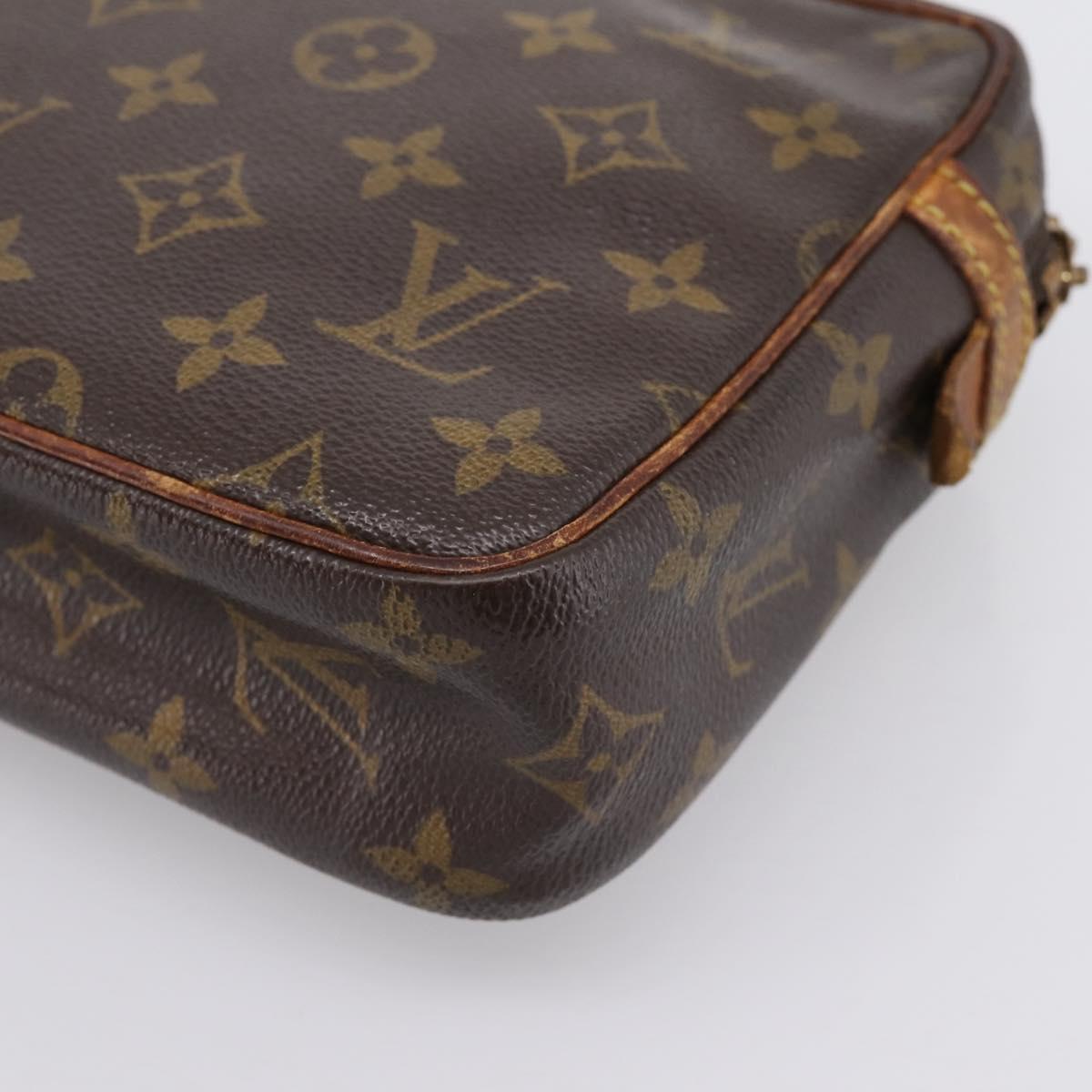 LOUIS VUITTON Monogram Compiegne 23 Clutch Bag M51847 LV Auth BA15342