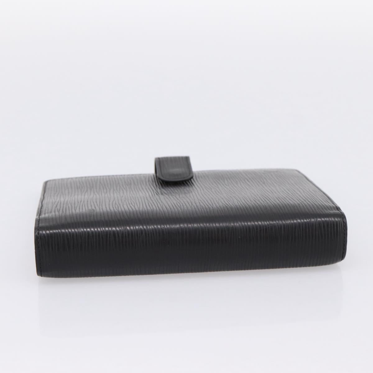 LOUIS VUITTON Epi Agenda MM Day Planner Cover Black R20042 LV Auth BA15349