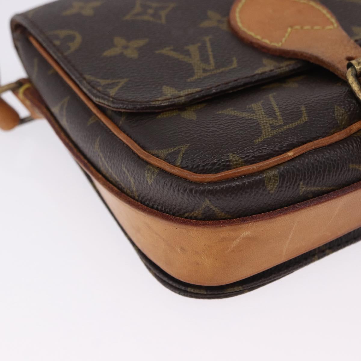 LOUIS VUITTON Monogram Cartouchiere PM Shoulder Bag M51254 LV Auth BA15365