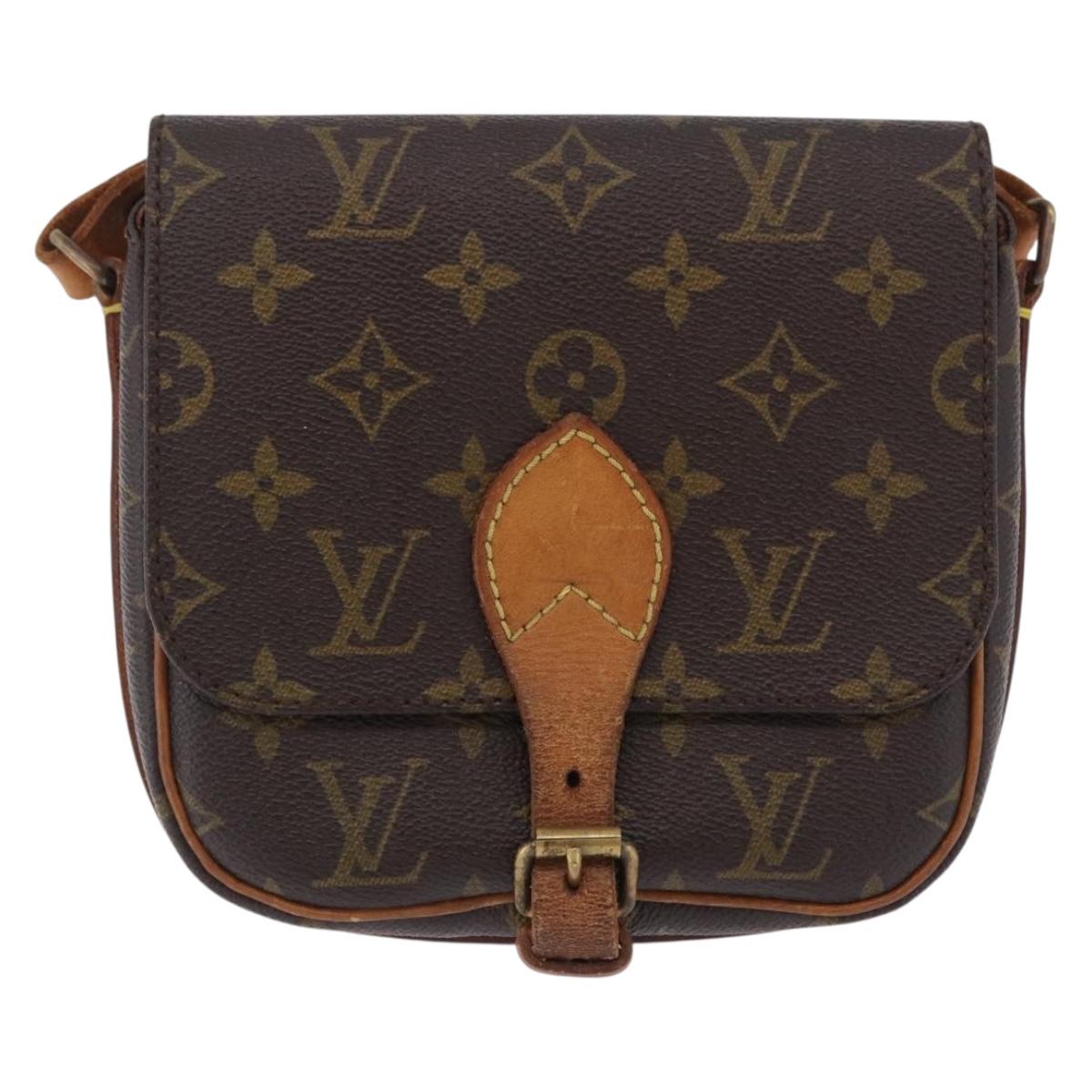LOUIS VUITTON Monogram Cartouchiere PM Shoulder Bag M51254 LV Auth BA15365