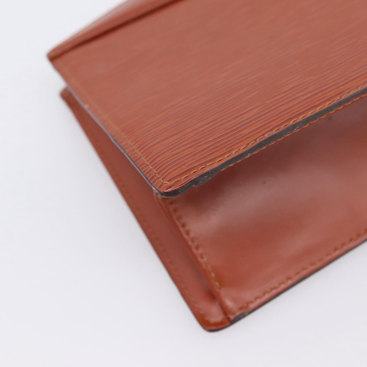 LOUIS VUITTON Epi Trousse Crete Pouch Brown M48403 LV Auth BA15366