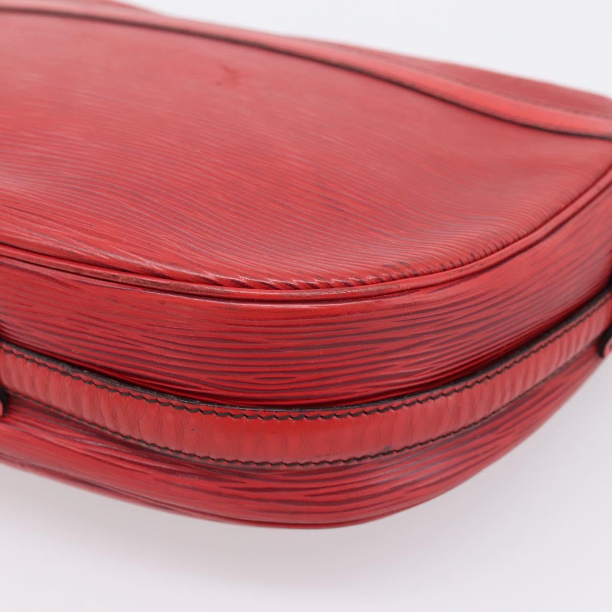 LOUIS VUITTON Epi June Feuille Shoulder Bag Red M52157 LV Auth BA15370