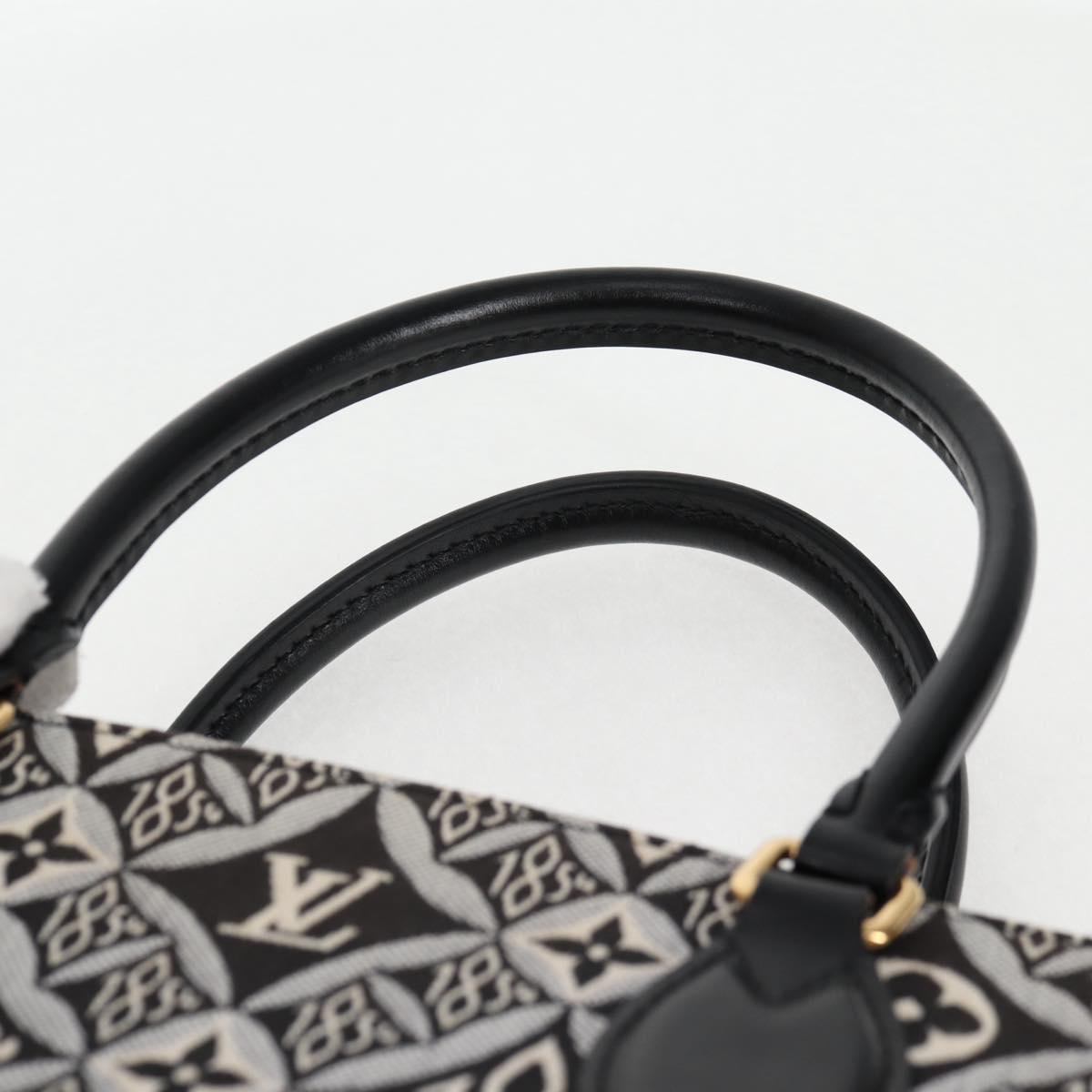 LOUIS VUITTON Monogram Jaguar On The Go GM Tote Bag Black M57207 Auth BA1538SAM