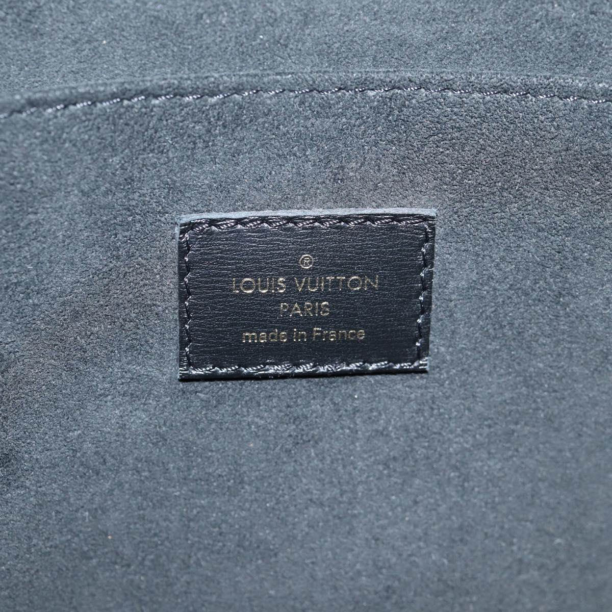 LOUIS VUITTON Monogram Jaguar On The Go GM Tote Bag Black M57207 Auth BA1538SAM