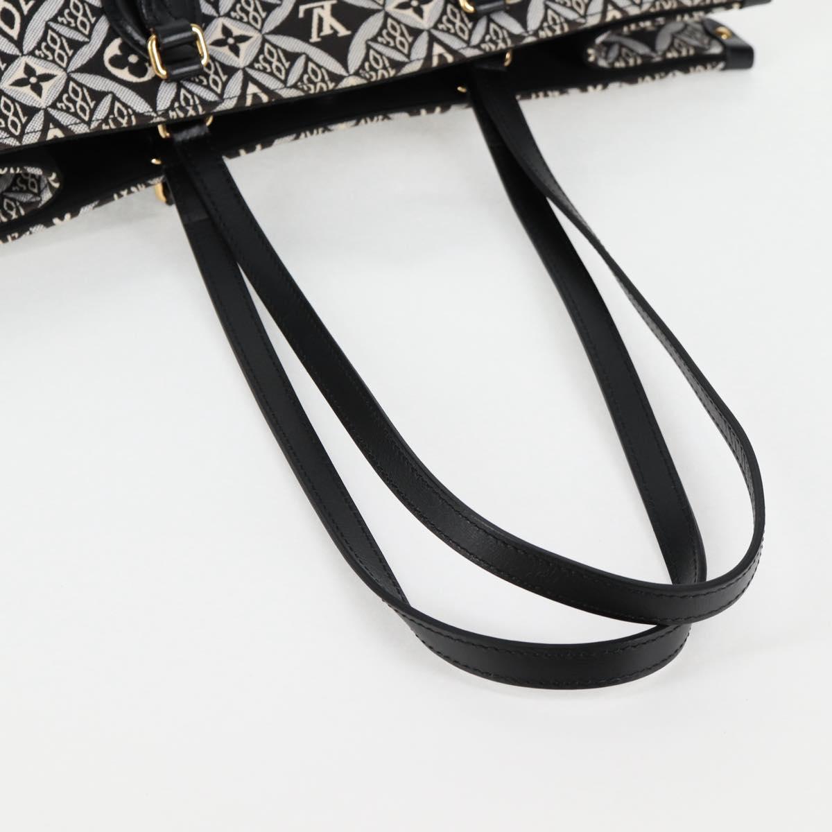 LOUIS VUITTON Monogram Jaguar On The Go GM Tote Bag Black M57207 Auth BA1538SAM