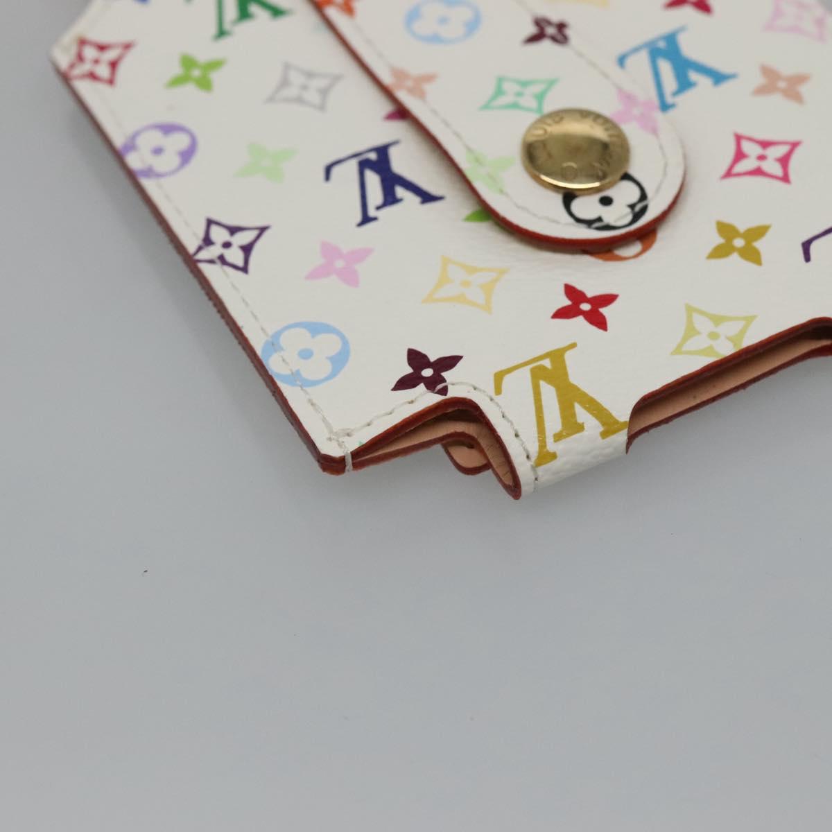 LOUIS VUITTON Monogram Multicolor iPod Nano Case White M60014 LV Auth BA1541