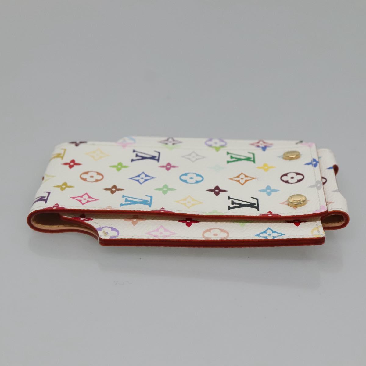LOUIS VUITTON Monogram Multicolor iPod Nano Case White M60014 LV Auth BA1541