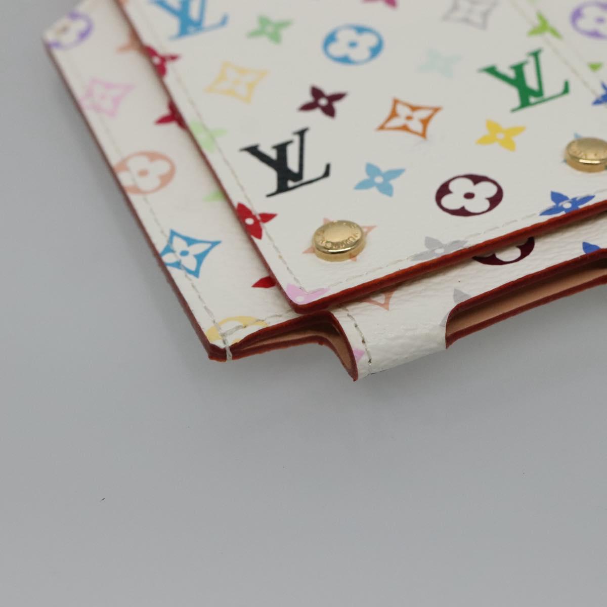 LOUIS VUITTON Monogram Multicolor iPod Nano Case White M60014 LV Auth BA1541