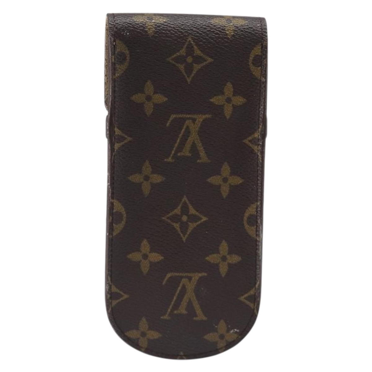 LOUIS VUITTON Monogram Etui a Lunettes Rabat Glasses Case M62970 LV Auth BA15413