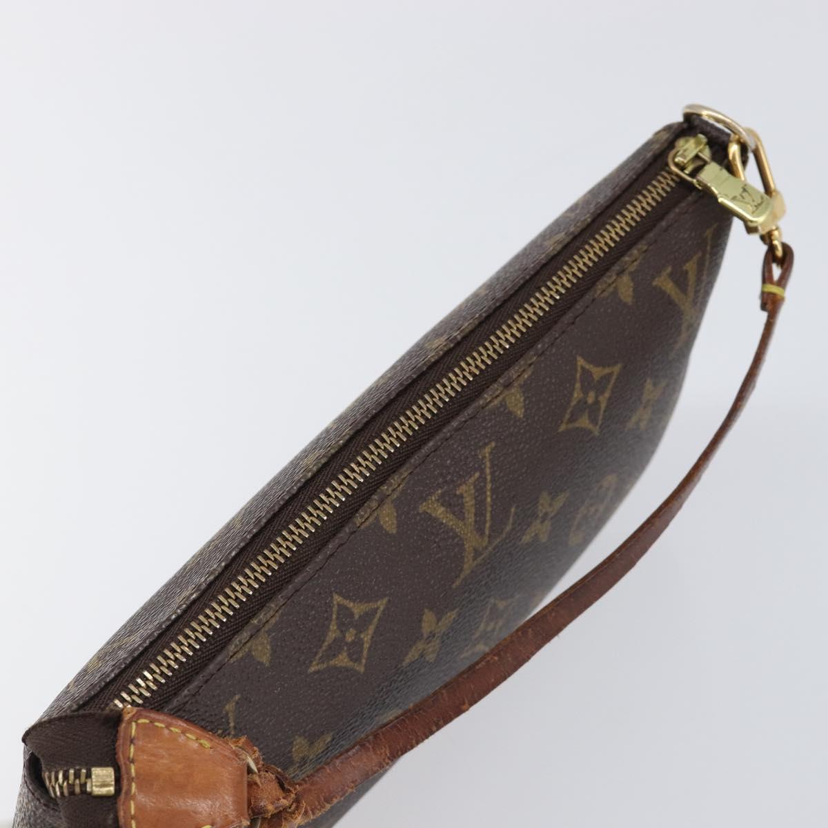 LOUIS VUITTON Monogram Pochette Accessoires Pouch M51980 LV Auth BA15426