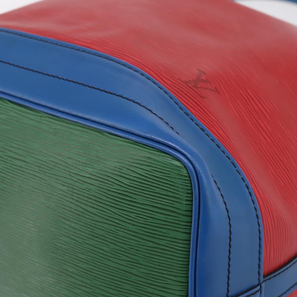 LOUIS VUITTON Epi Noe Shoulder Bag Red Green Blue M44082 LV Auth BA15430