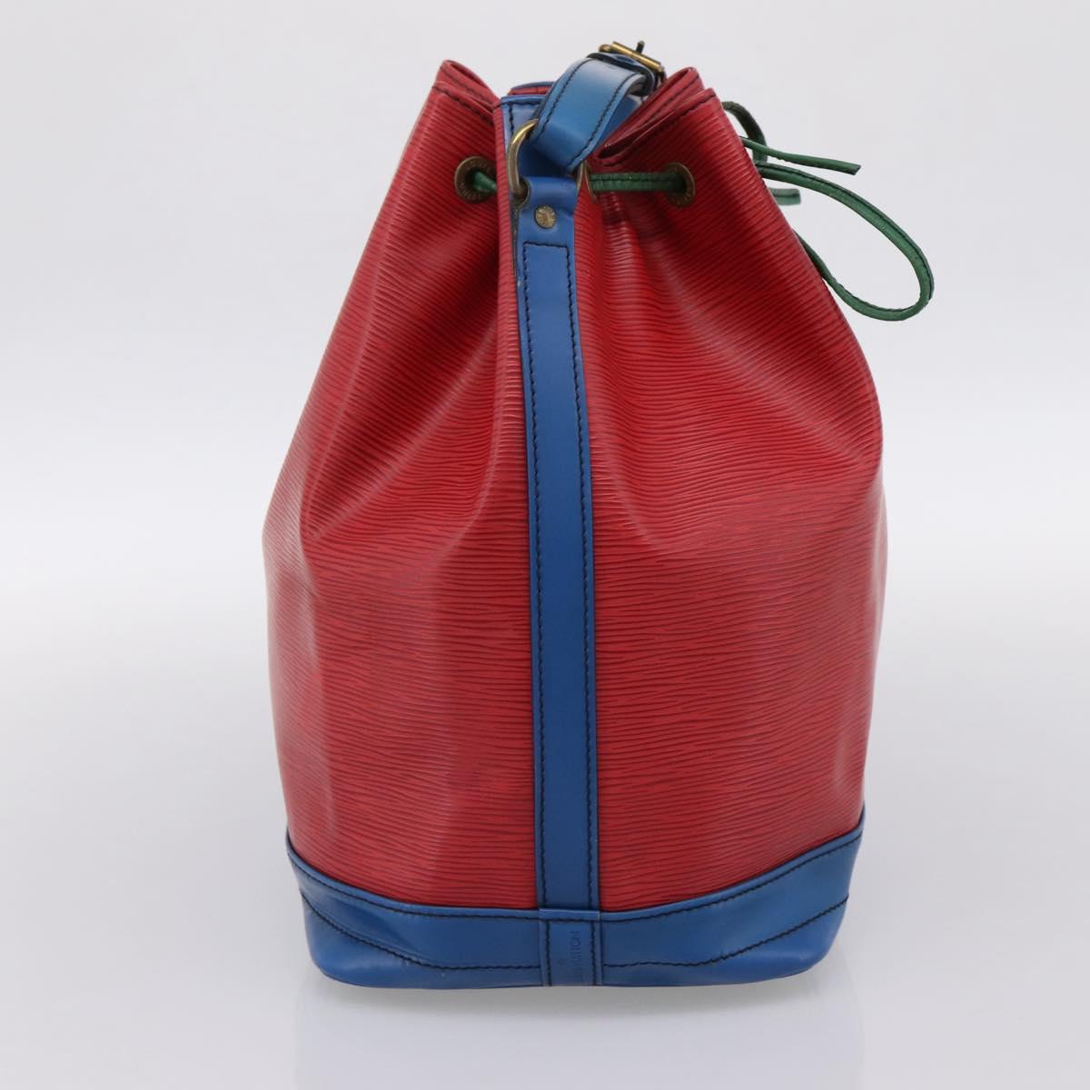 LOUIS VUITTON Epi Noe Shoulder Bag Red Green Blue M44082 LV Auth BA15430