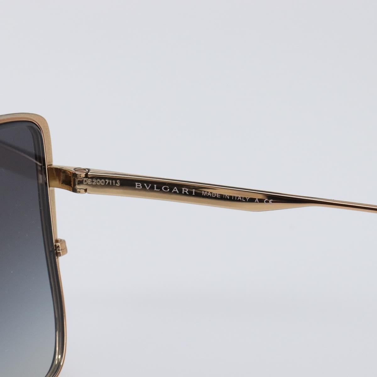 BVLGARI Sunglasses Plastic Black Gold Tone Auth BA15436V