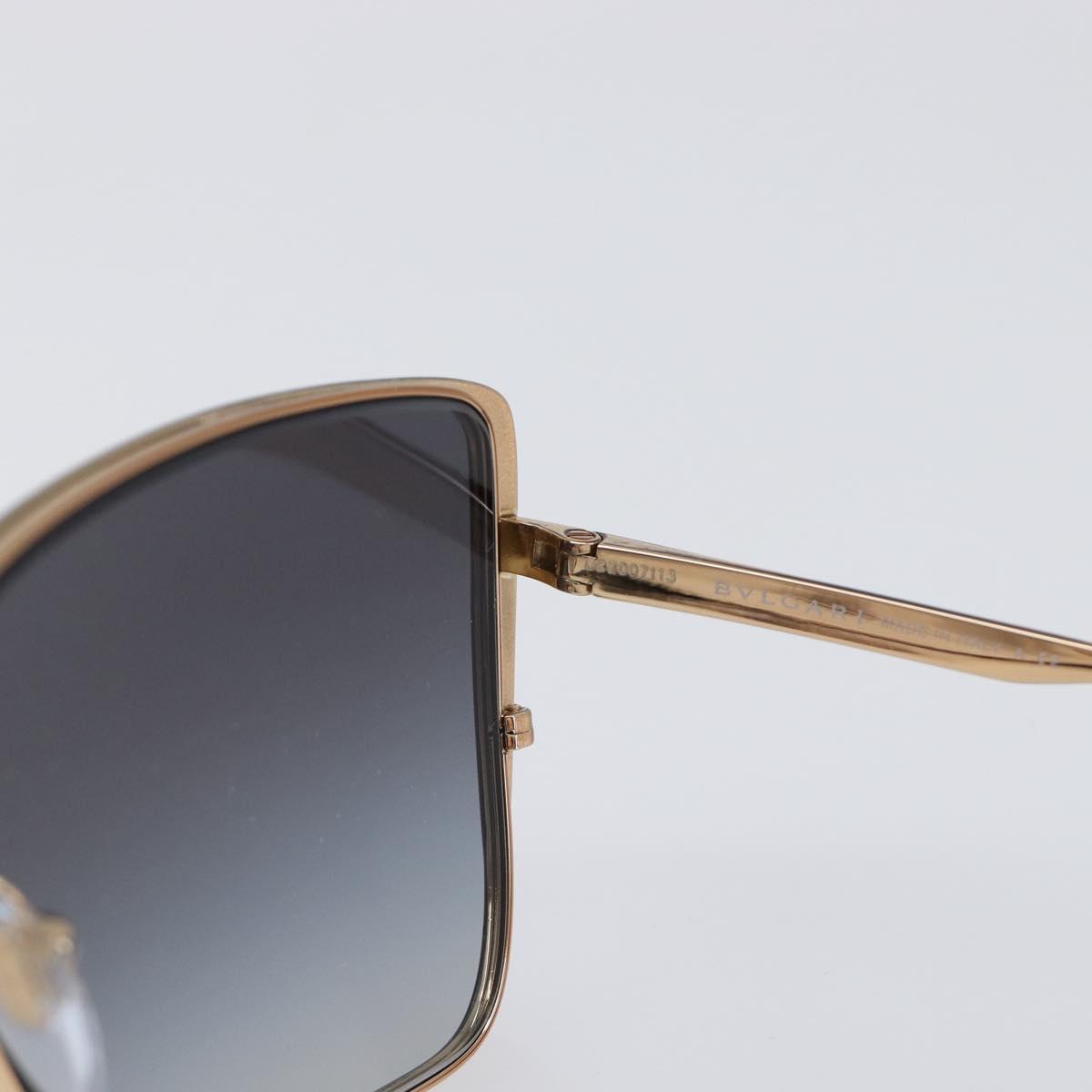 BVLGARI Sunglasses Plastic Black Gold Tone Auth BA15436V