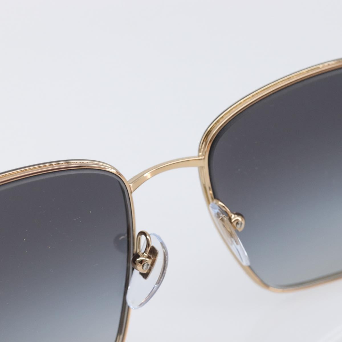 BVLGARI Sunglasses Plastic Black Gold Tone Auth BA15436V